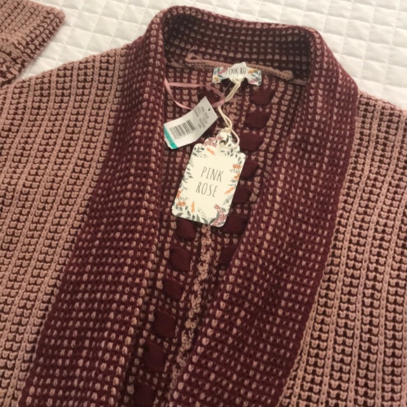 Pink Rose cardigan - Picture 2 of 5